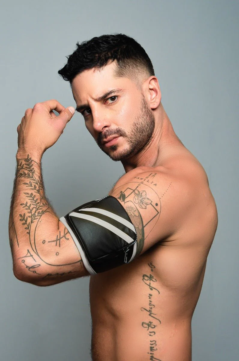 Dale Mas Biker + Bicep Bag Black White - Image 3