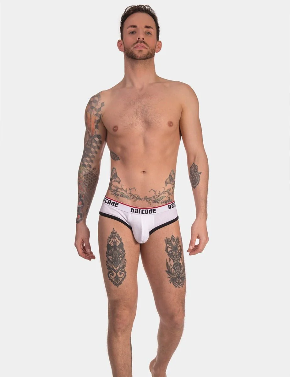 Barcode Berlin Backless Brief Maxime White Black - Image 6