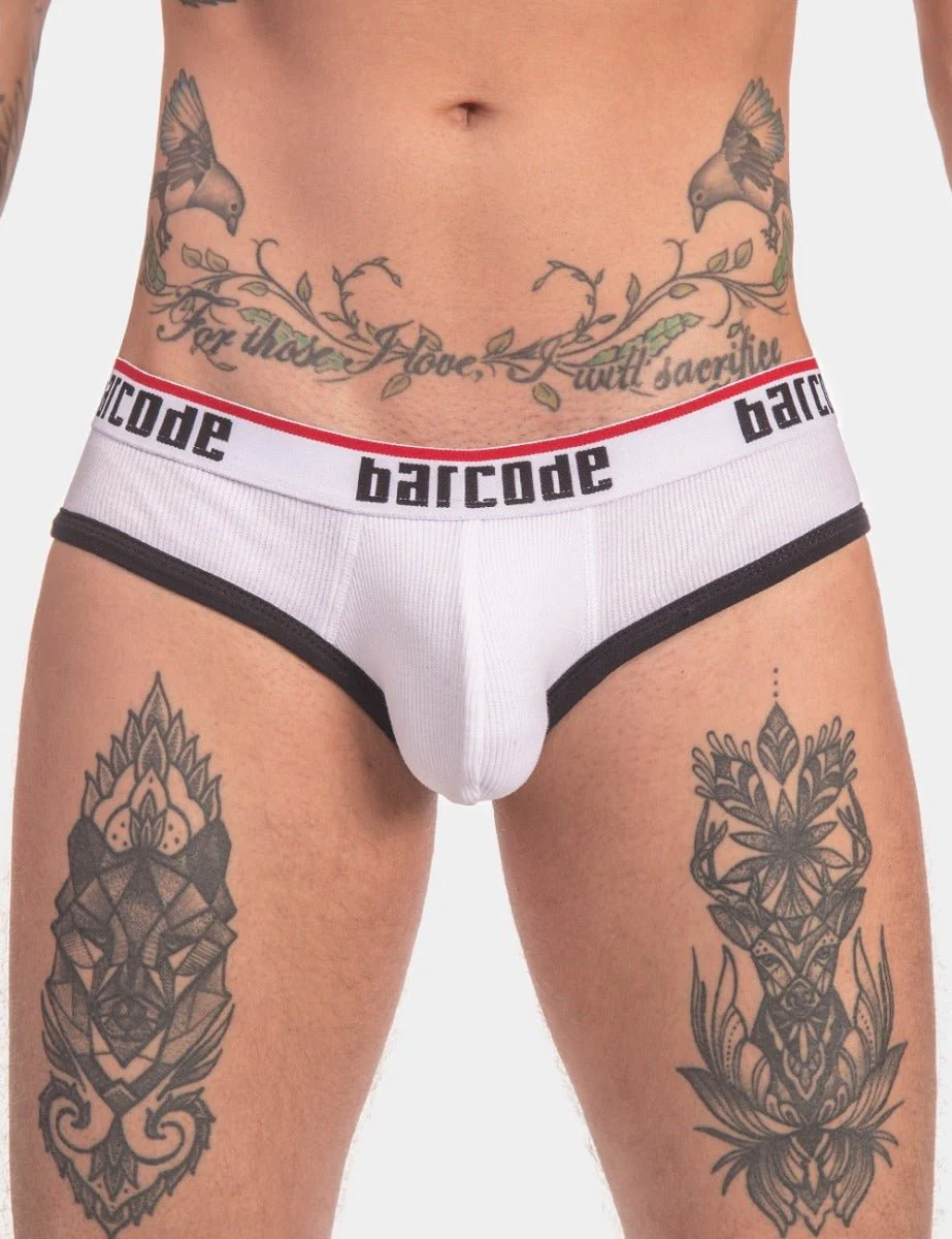 Barcode Berlin Backless Brief Maxime White Black - Image 7