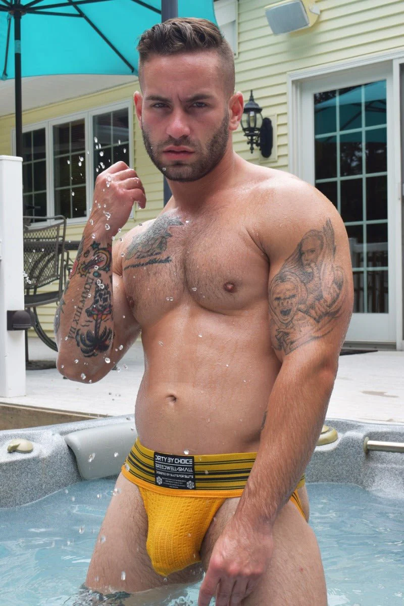 Breedwell Cumdump Jockstrap Yellow - Image 4