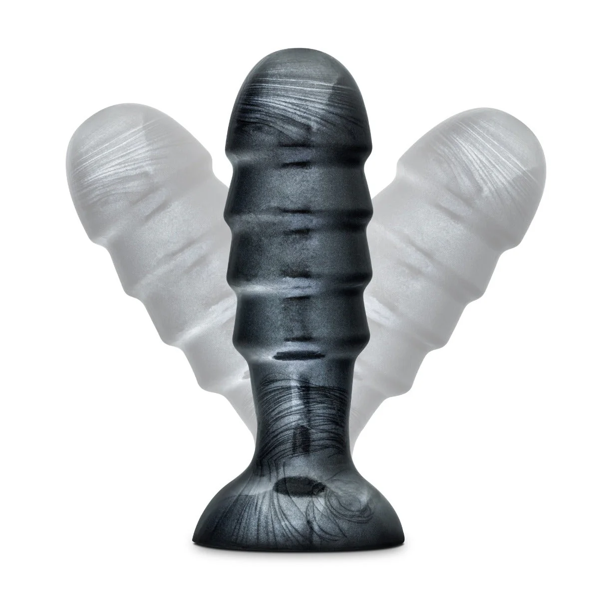 Jet Bruiser Carbon Metallic Black Butt Plug 7.5 Inch - Image 5