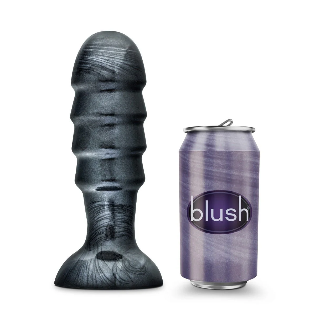 Jet Bruiser Carbon Metallic Black Butt Plug 7.5 Inch - Image 7