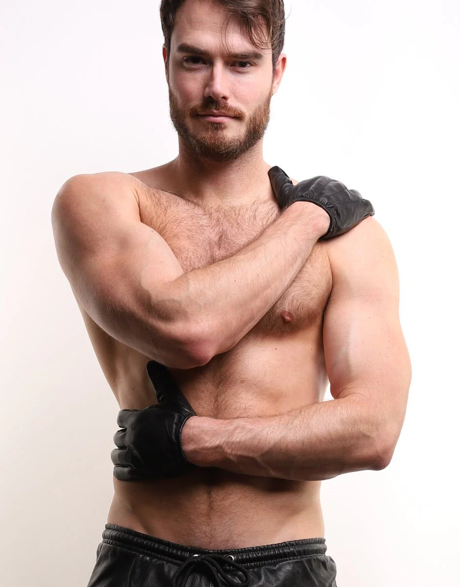 ruff GEAR Cop Leather Gloves Black - Image 4