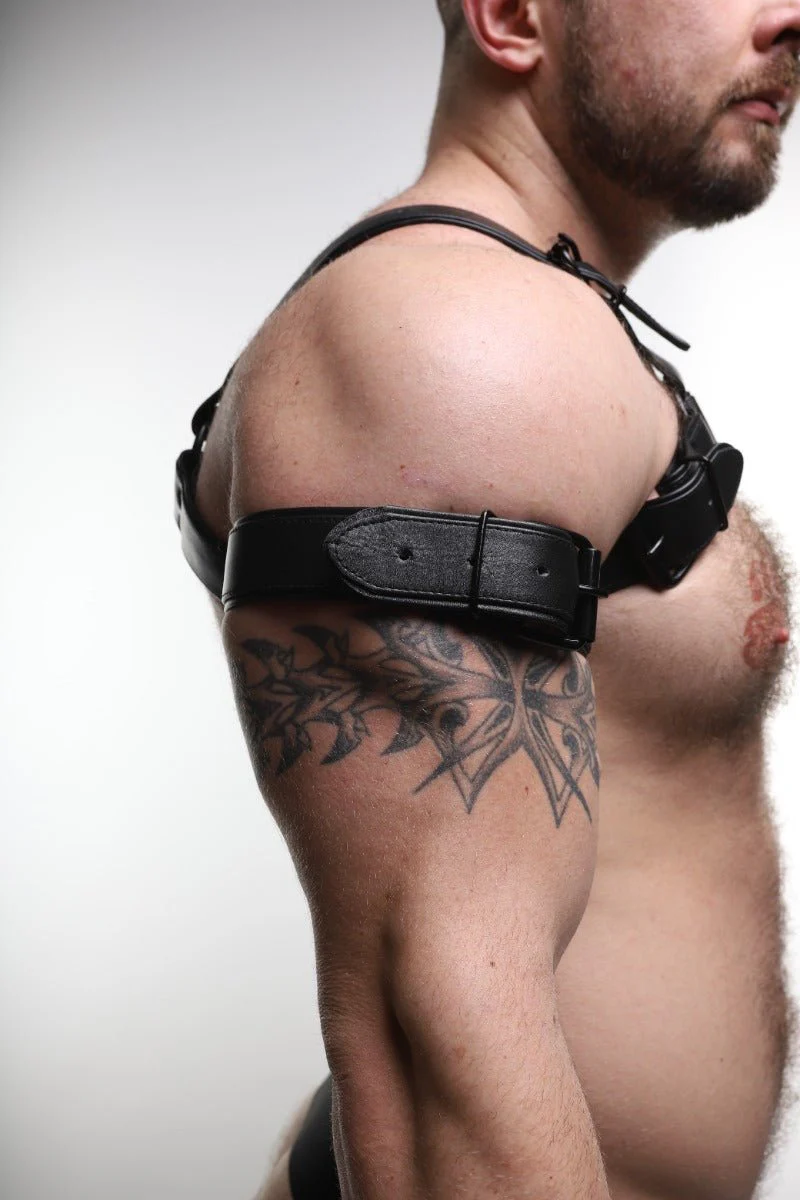ruff GEAR Double Tone Leather Bicep Strap Black - Image 8